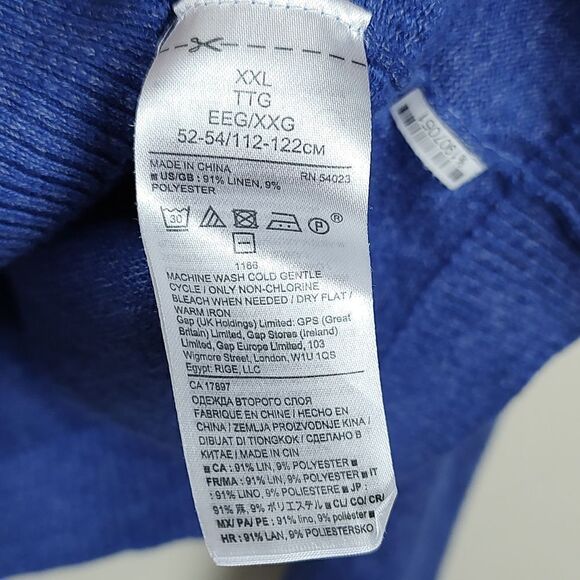 Banana Republic Heritage Collection Linen Blend Crew Neck Sweater Size XXL - Picture 7 of 10
